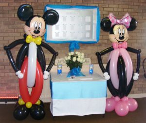 Mickey and Minnie Balloon People