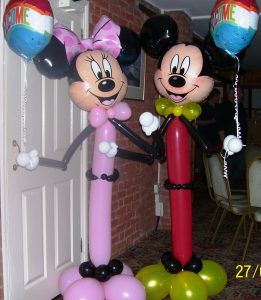 Minnie and Mickey balloon buddies