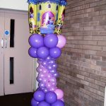 Princess castle balloon column
